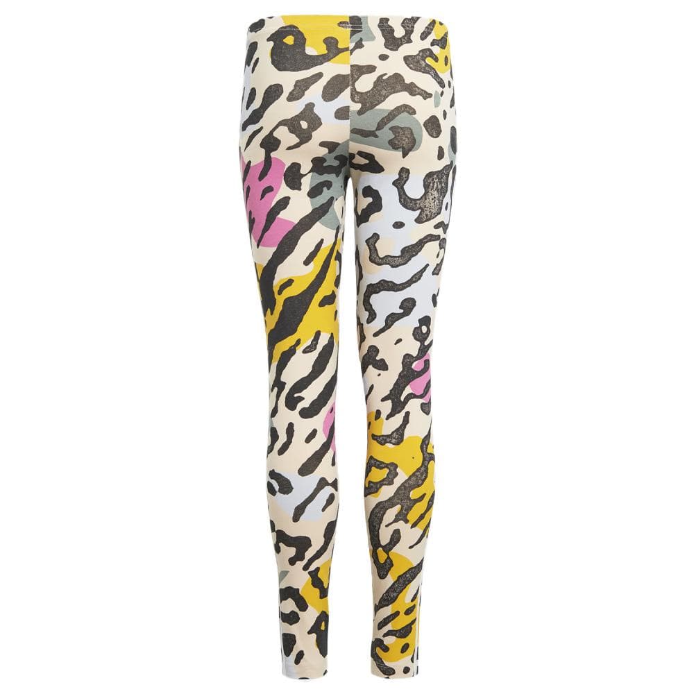 Legging Blanc/Noir à Imprimés Fille Adidas IB8604 2