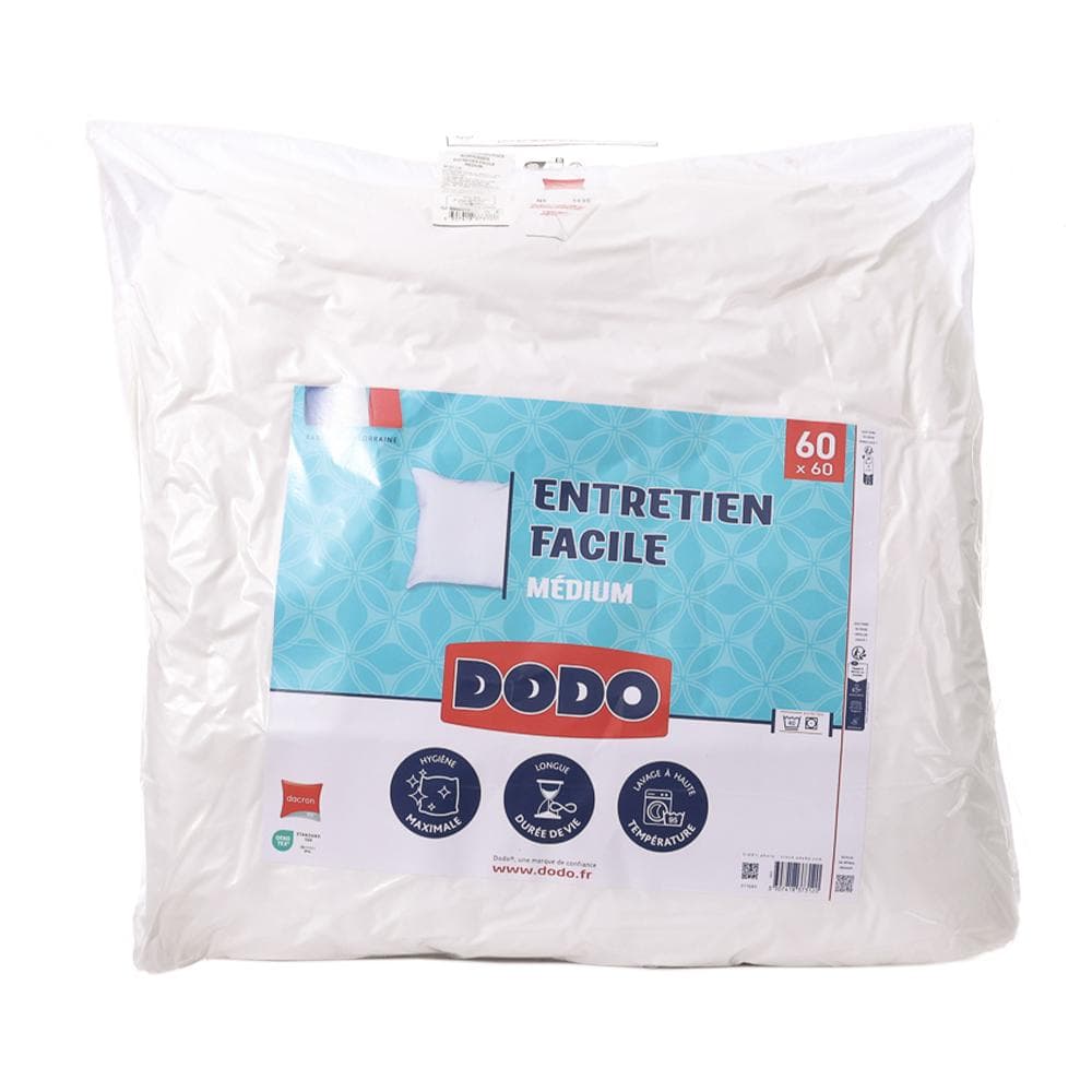 Oreiller Médium Blanc Dodo 60x60 1
