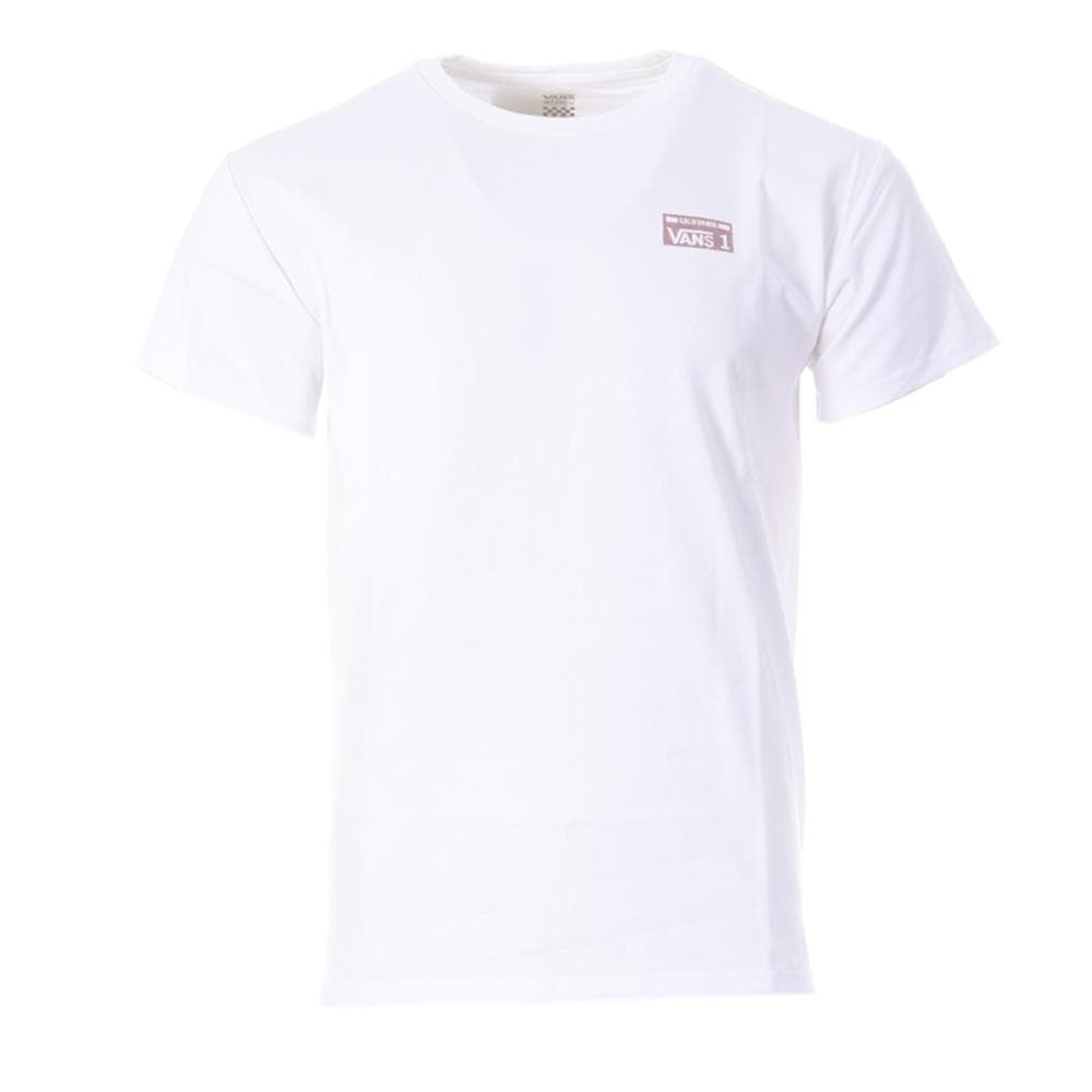 T-Shirt Blanc Homme Vans Plate 1