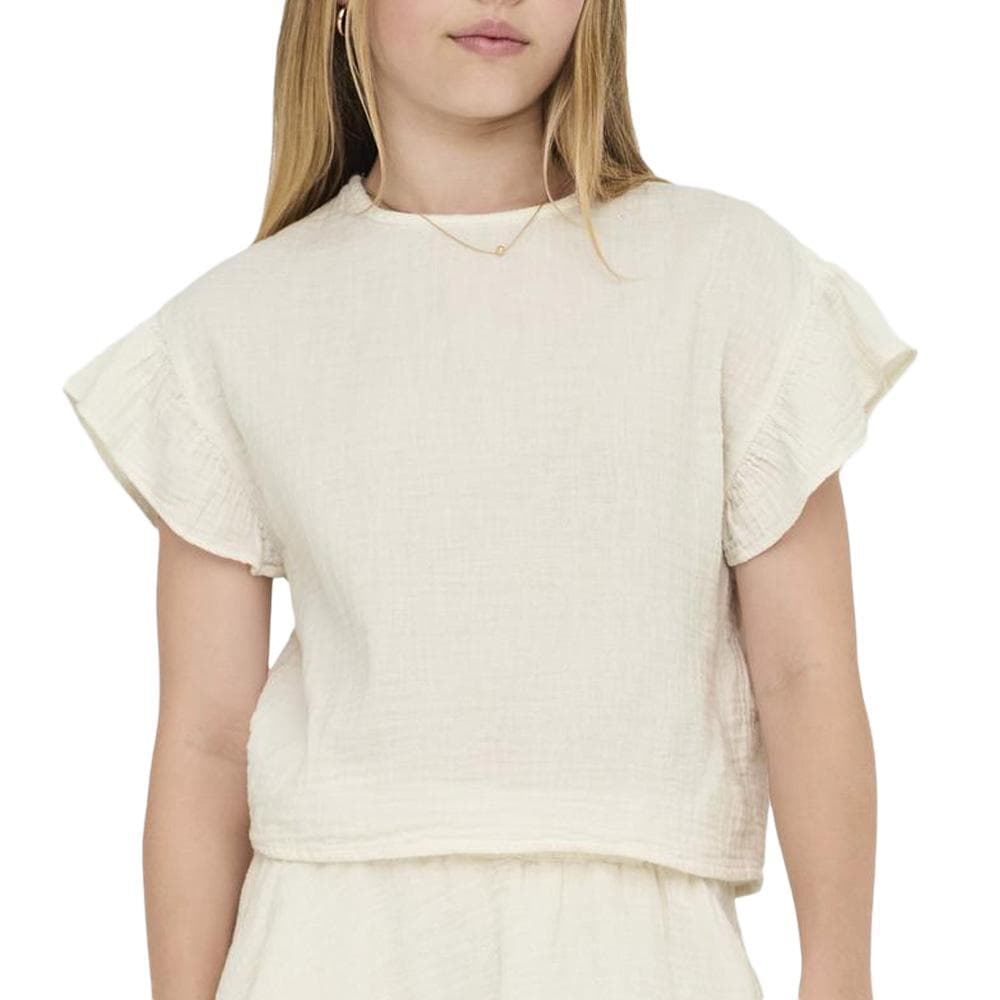 T-Shirt Blanc Fille Kids ONLY Kogthyra 1
