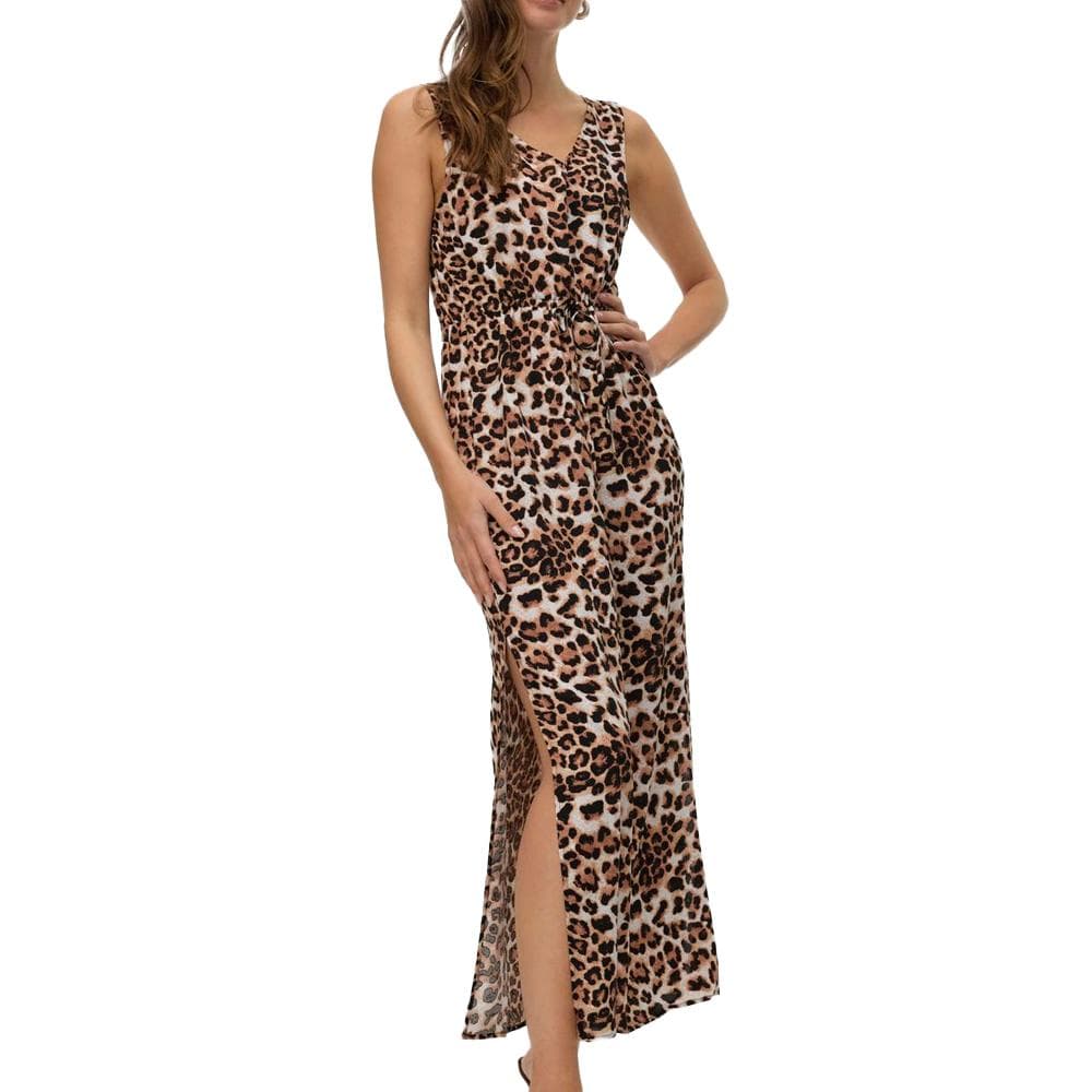 Robe Longue Noire/Blanc/Marron Femme Vero Moda 10286770 1