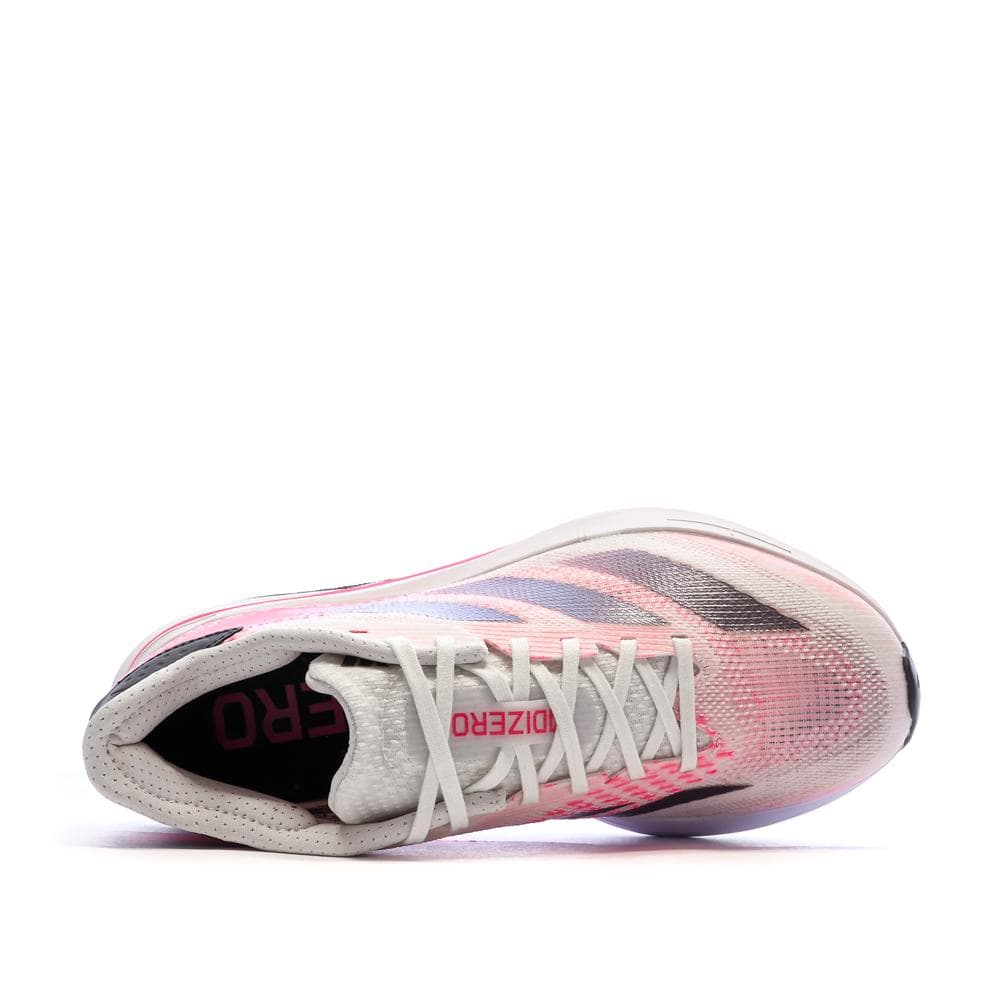 Chaussures de running Blanches/Roses Femme Adidas Adizero 4