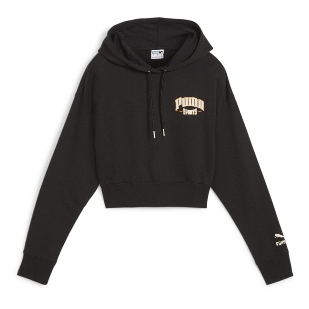 Sweat à Capuche Noir Femme Puma Team For 1