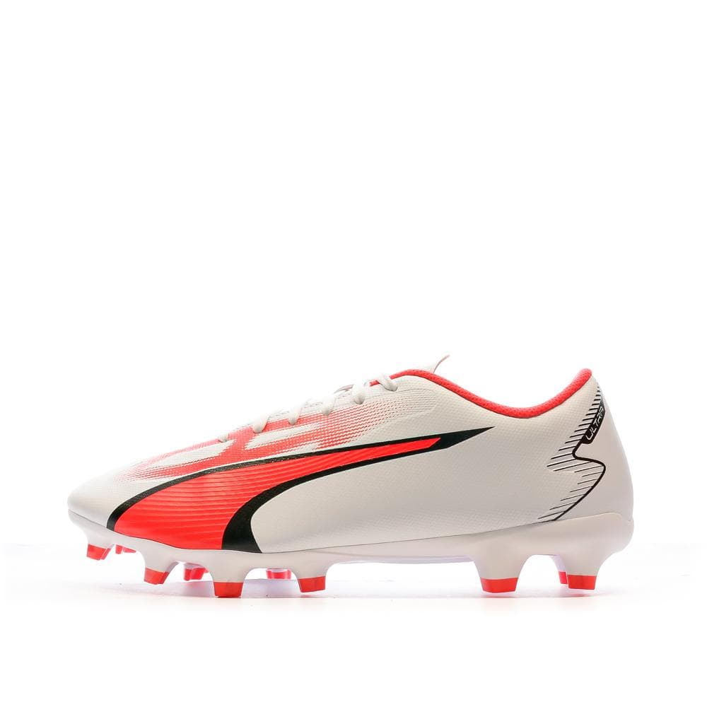 Chaussures de football Blanc/Rouge Homme Puma Ultra Play FG/AG 107423-01 1