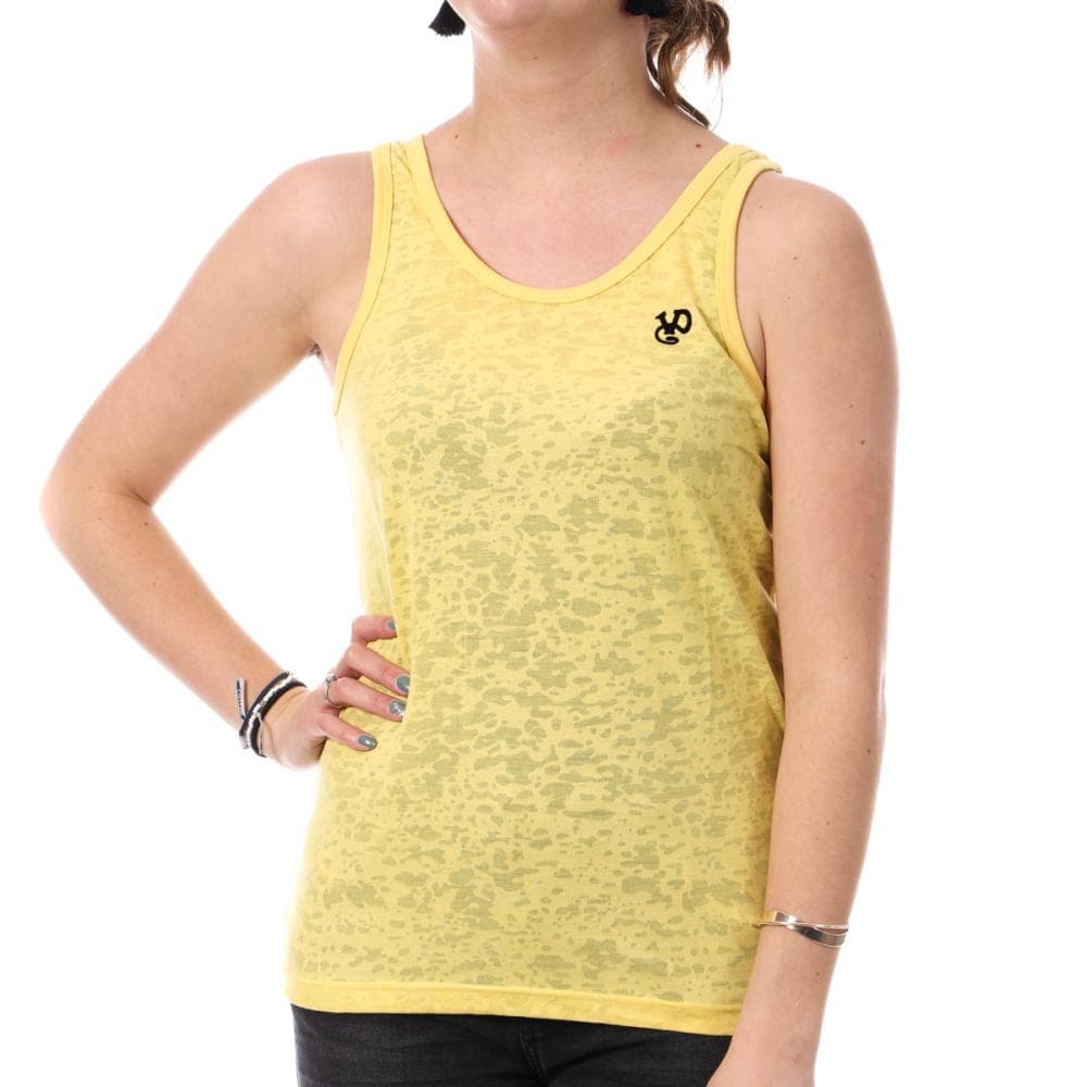 Débardeur Jaune Femme Von Dutch Zip 1