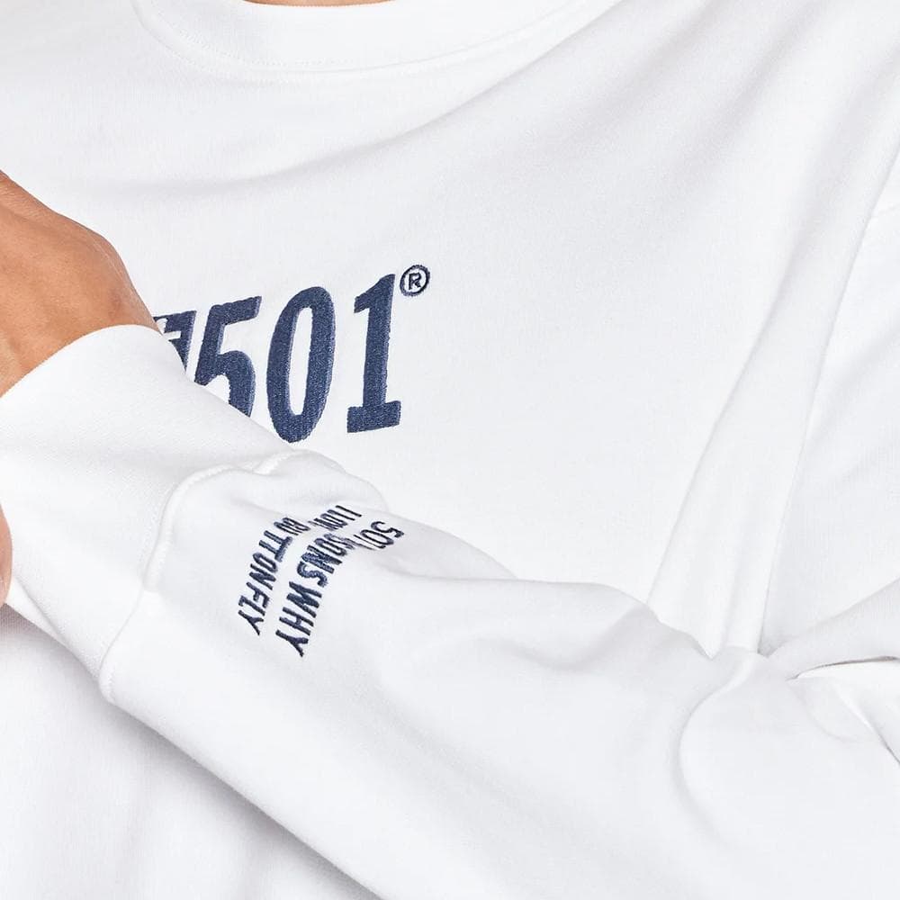Sweat Blanc Homme Levis Relaxed Graphic 3