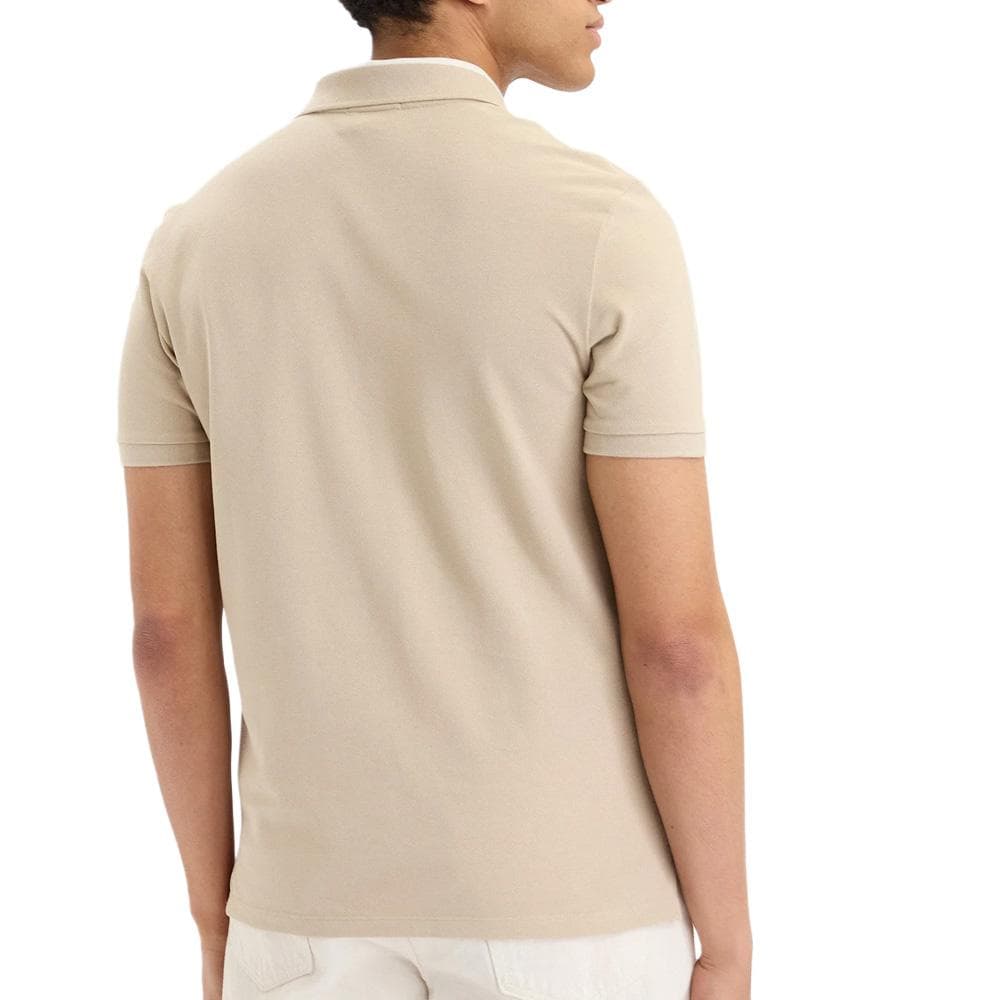 Polo Beige Homme Calvin Klein Jeans Casual Pique 2