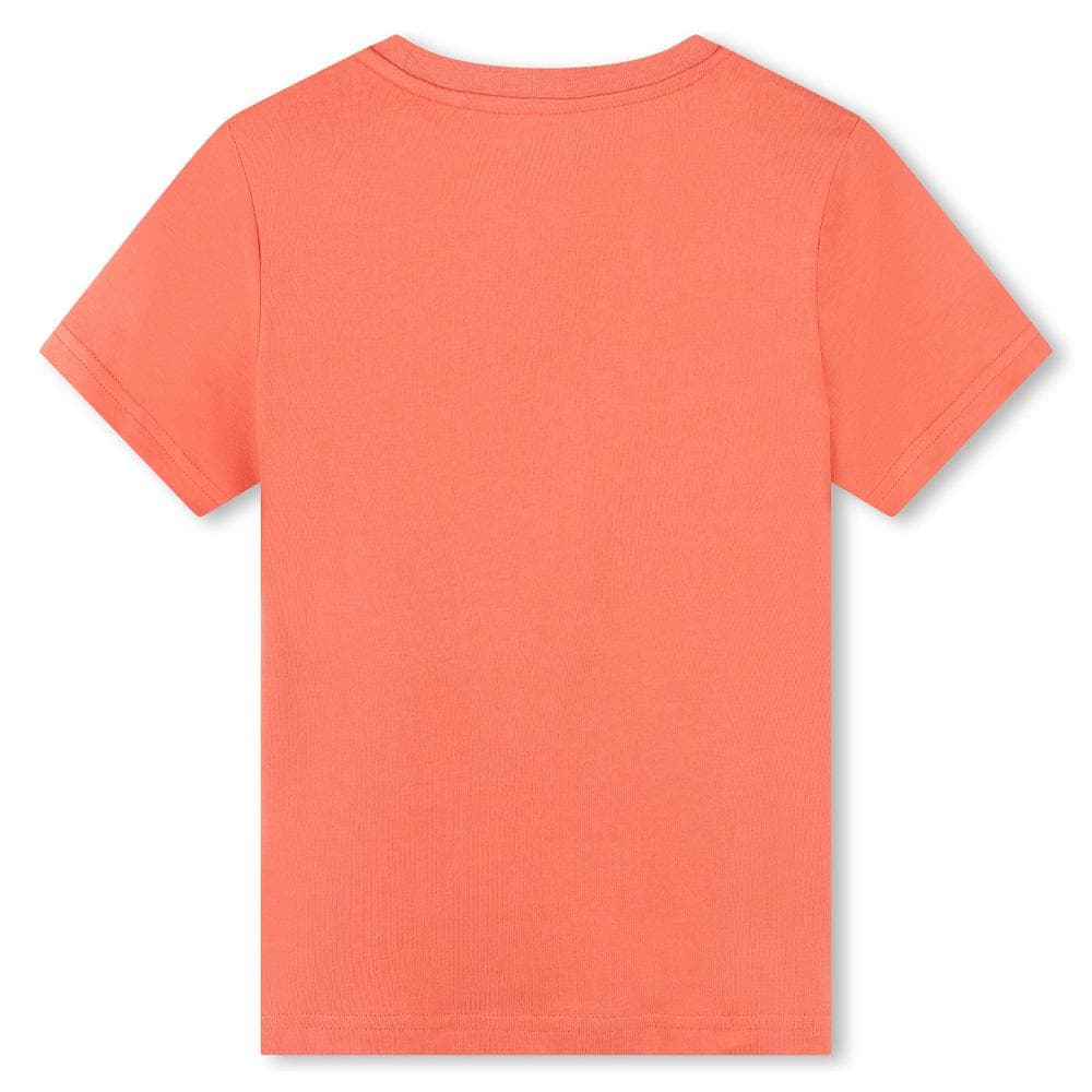 T-shirt Orange Garçon Timberland T60087 2