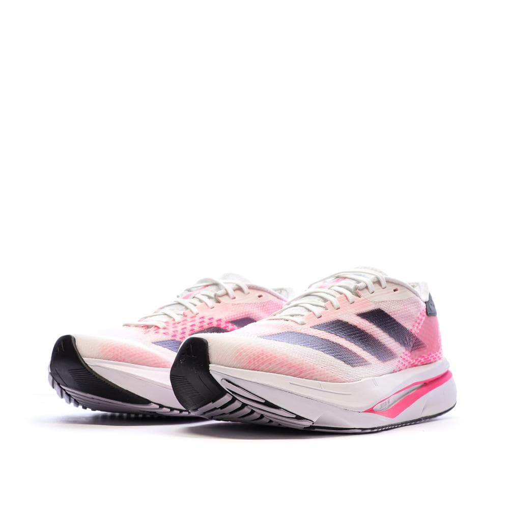 Chaussures de running Blanches/Roses Femme Adidas Adizero 6