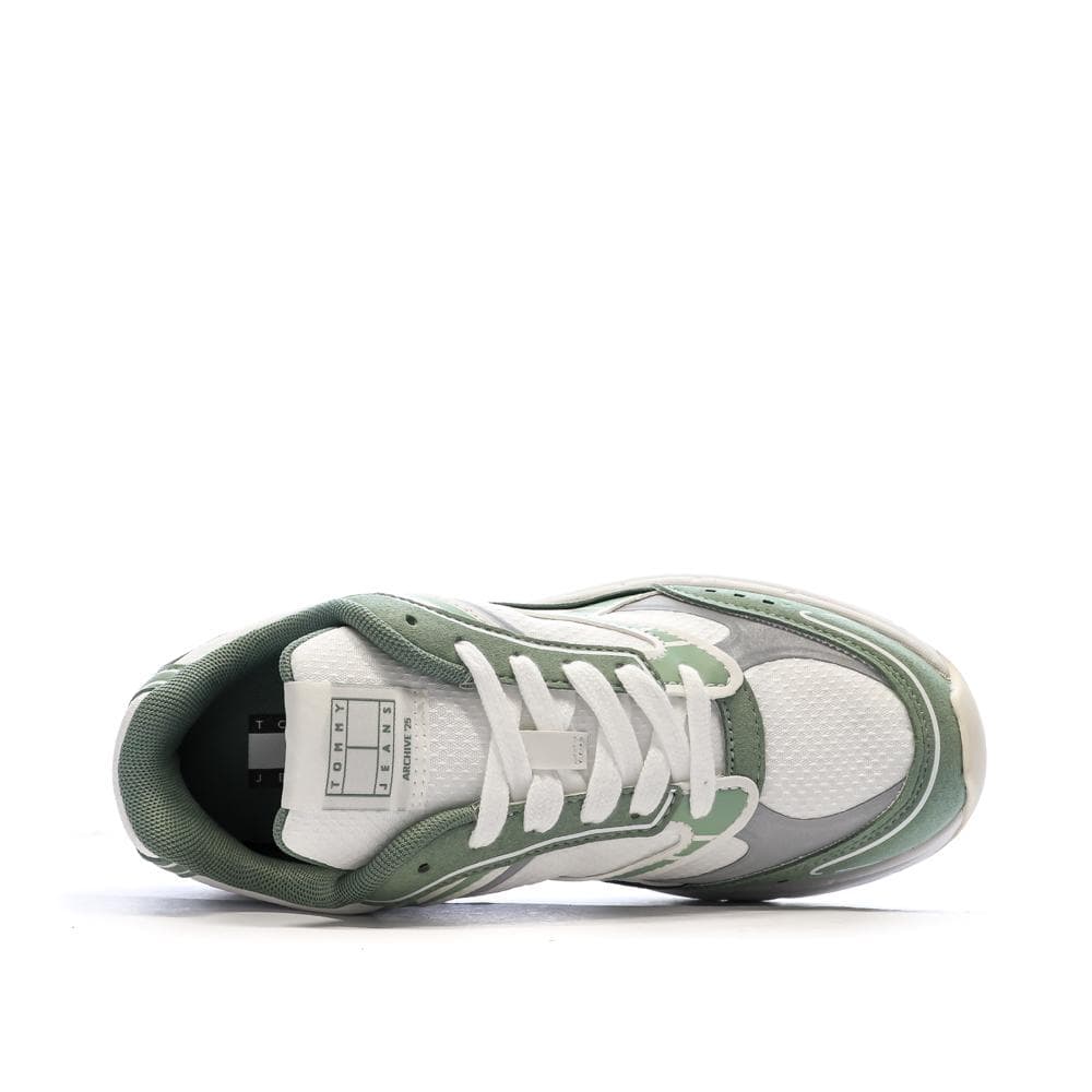 Baskets Blanc/Vert Femme Tommy Hilfiger Archive 25 4