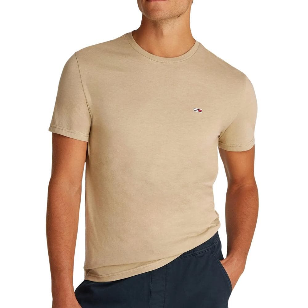 T-Shirt Marron Homme Tommy Hilfiger Slim Jersey 1