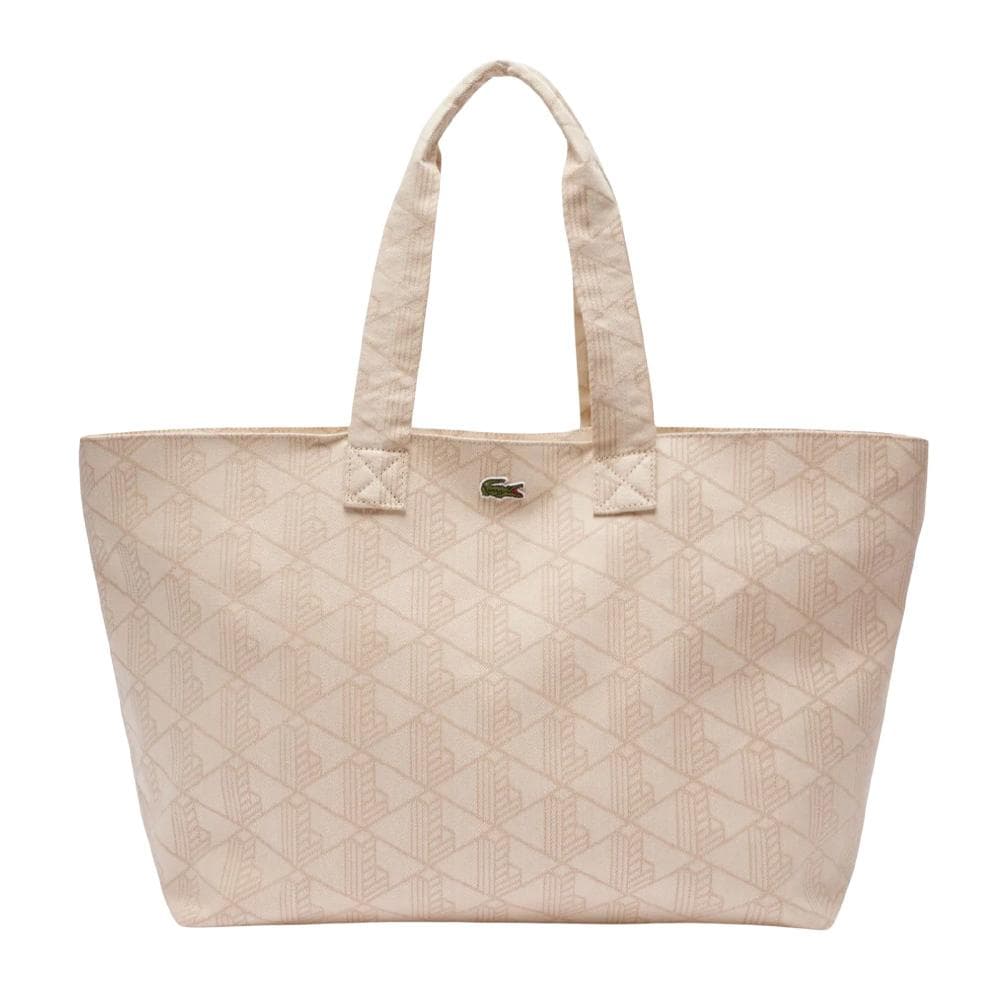 Sac Cabas Beige Femme Lacoste XL Summer 1