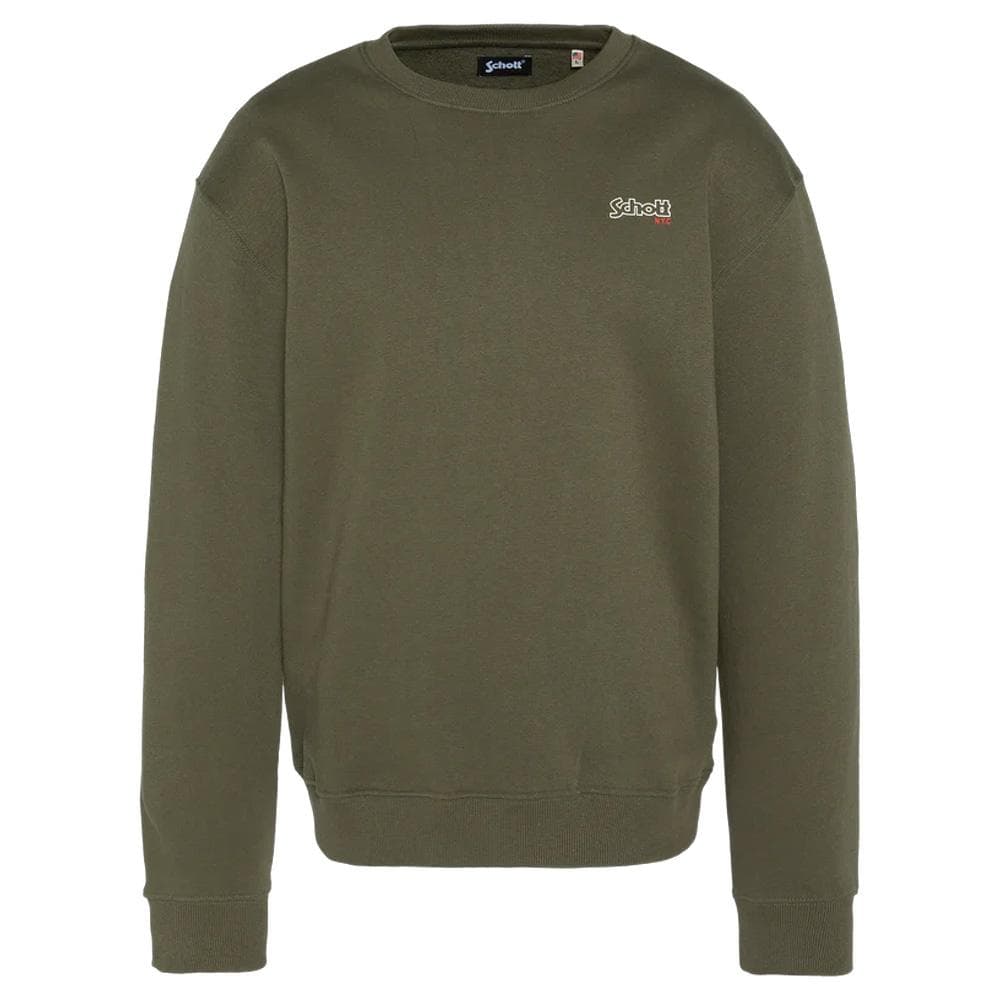 Sweat Kaki Homme Schott Print 1