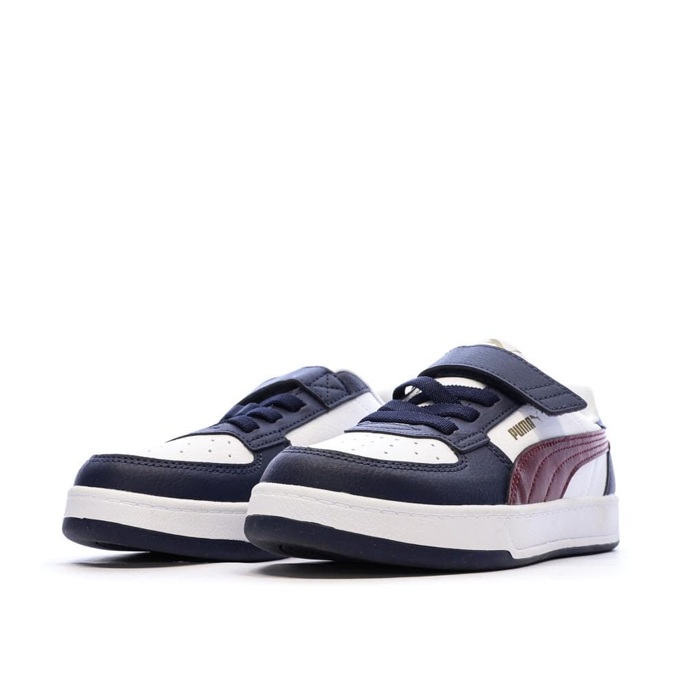 Baskets Blanches/Marine Garçon Puma Caven 6