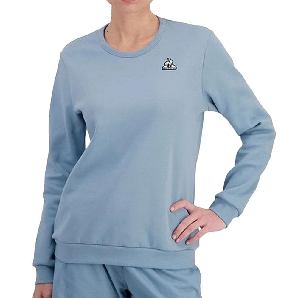 Sweat Bleu Femme Le Coq Sportif Crew 1