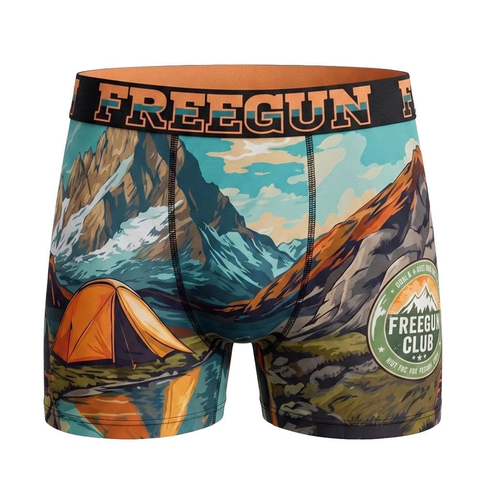 Boxer Orange Homme Freegun Trek 1