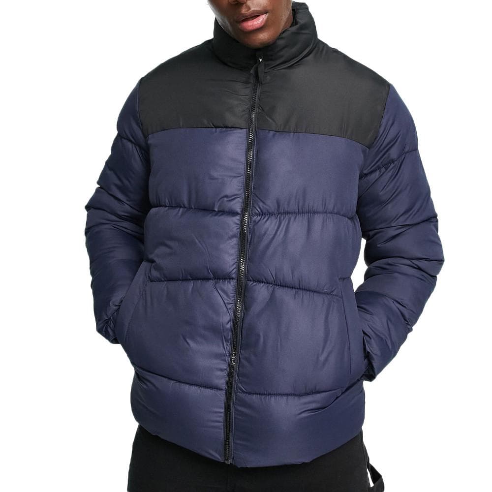Doudoune Marine Homme Jack & Jones Puffer Collar 1