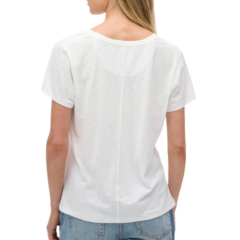 T-Shirt Blanc Femme Superdry Studioss 2