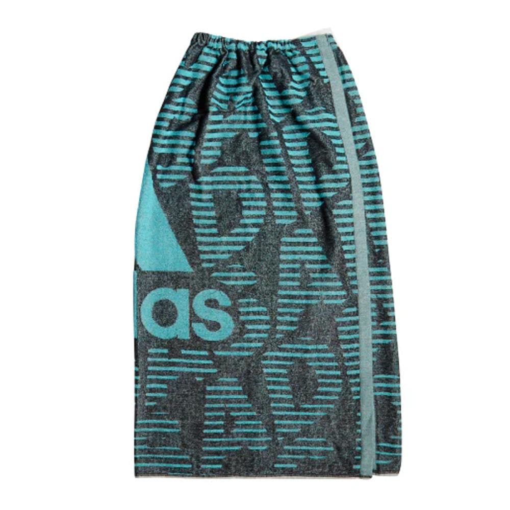 Serviette Turquoise/Noir Homme Adidas Wrap Towel 1