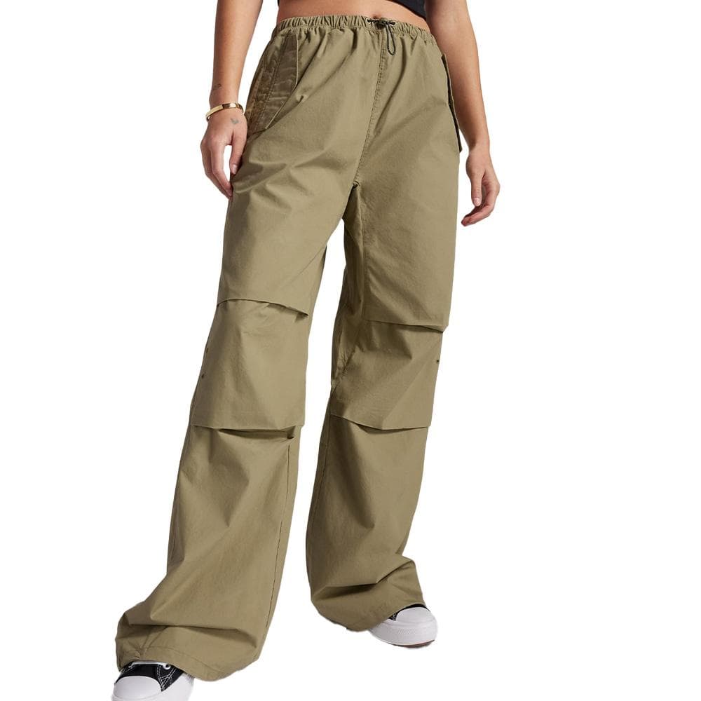 Pantalons fluide Cargo Kaki Femme Converse Parachute Mossy Sloth 1