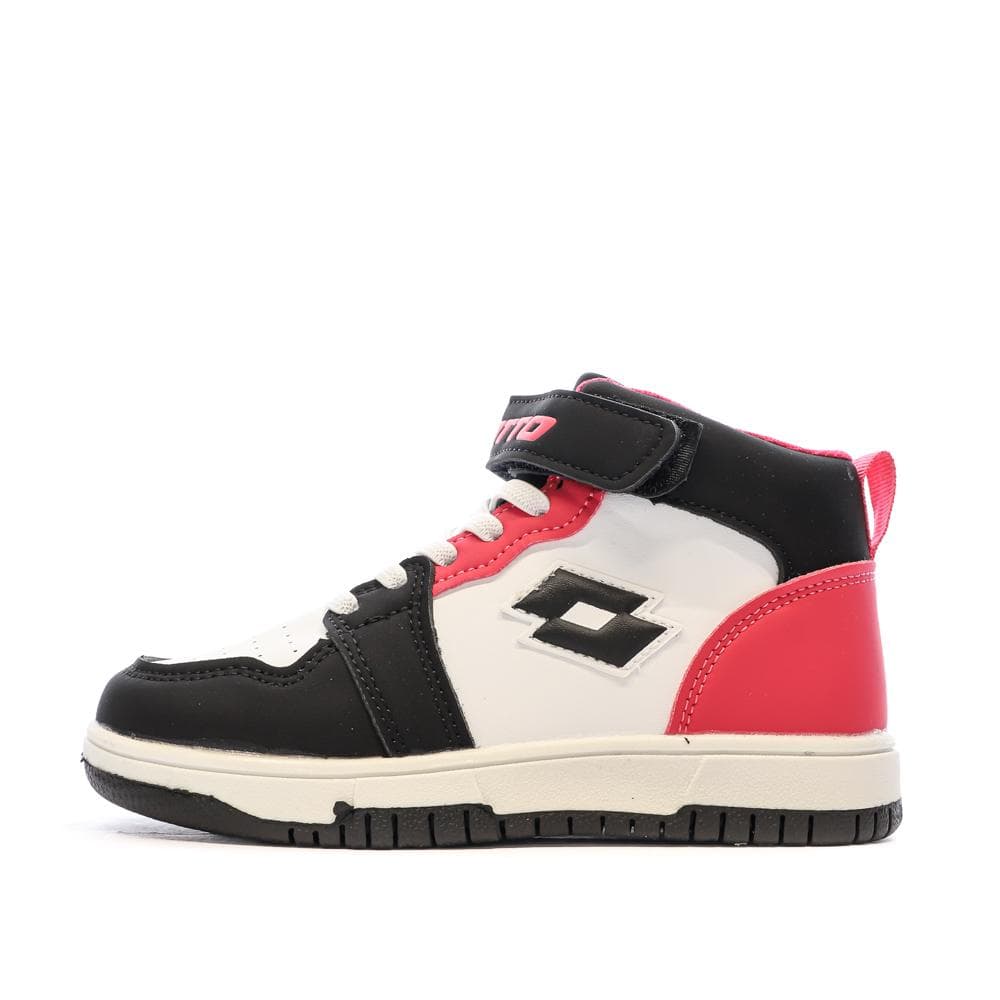 Baskets Blanche/Noir/Rose Garçon Lotto Ravenne 1
