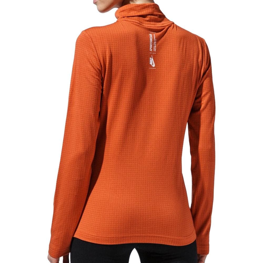 T-shirt Manches Longues Orange Femme Nike Mocku 2