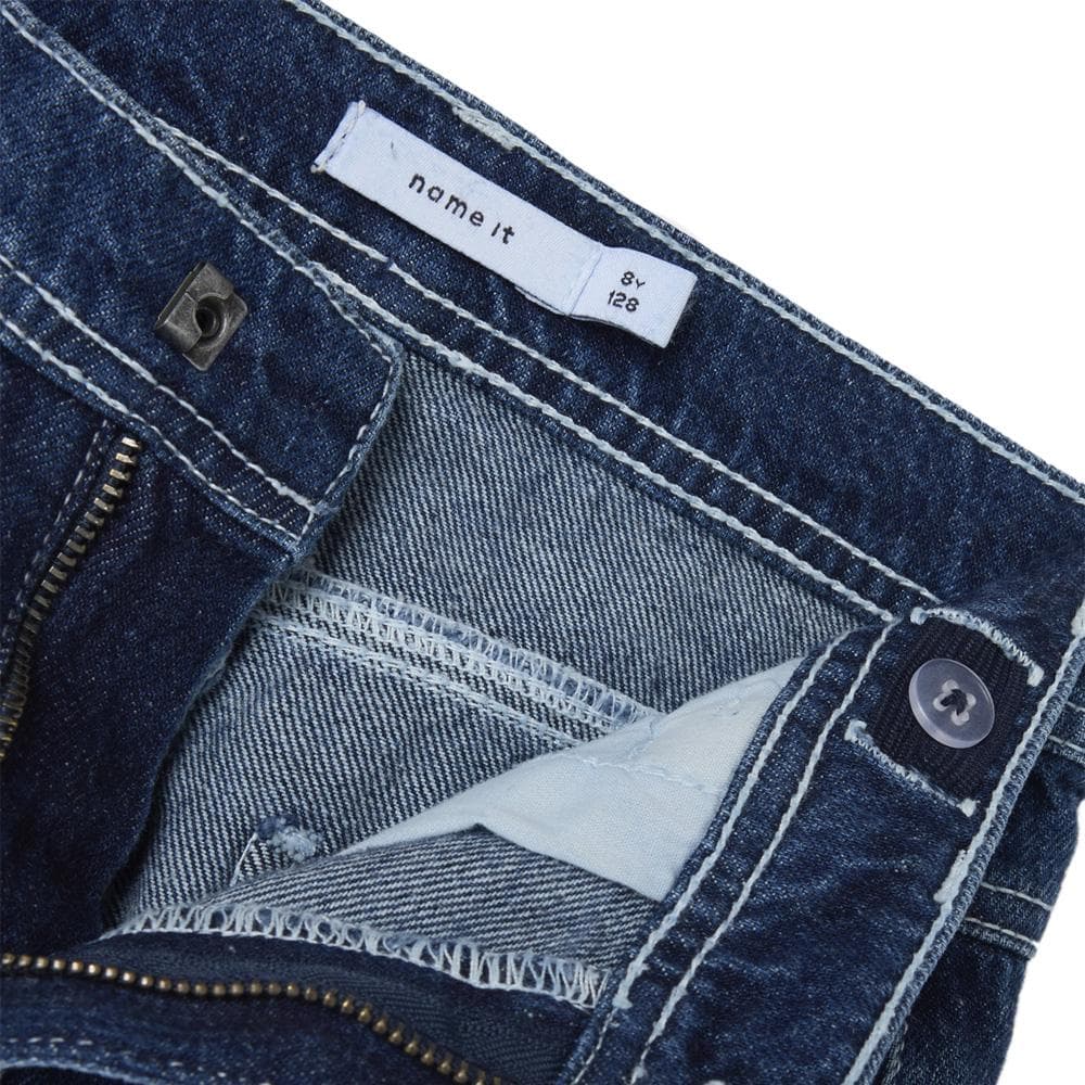 Jean Regular Bleu Foncé Fille Name it Straight 5950 3