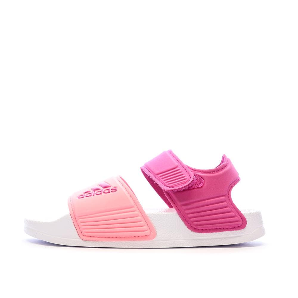 Sandales Roses/Blanches Fille Adidas Adilette K 1