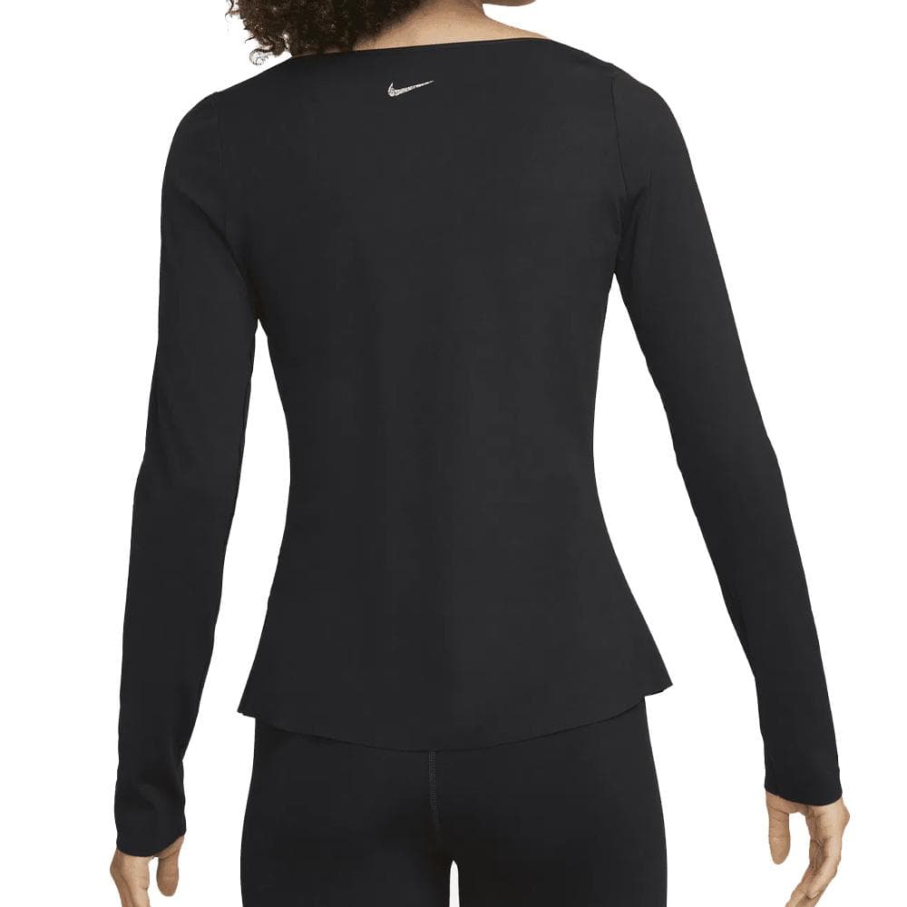T-shirt Manches Longues Noir Femme Nike Df Luxe 2