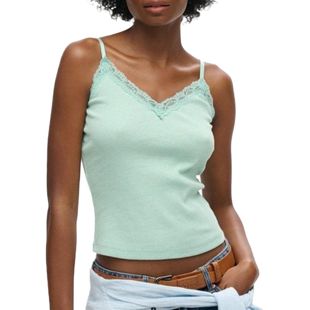 Débardeur Vert Femme Superdry Vintage 1