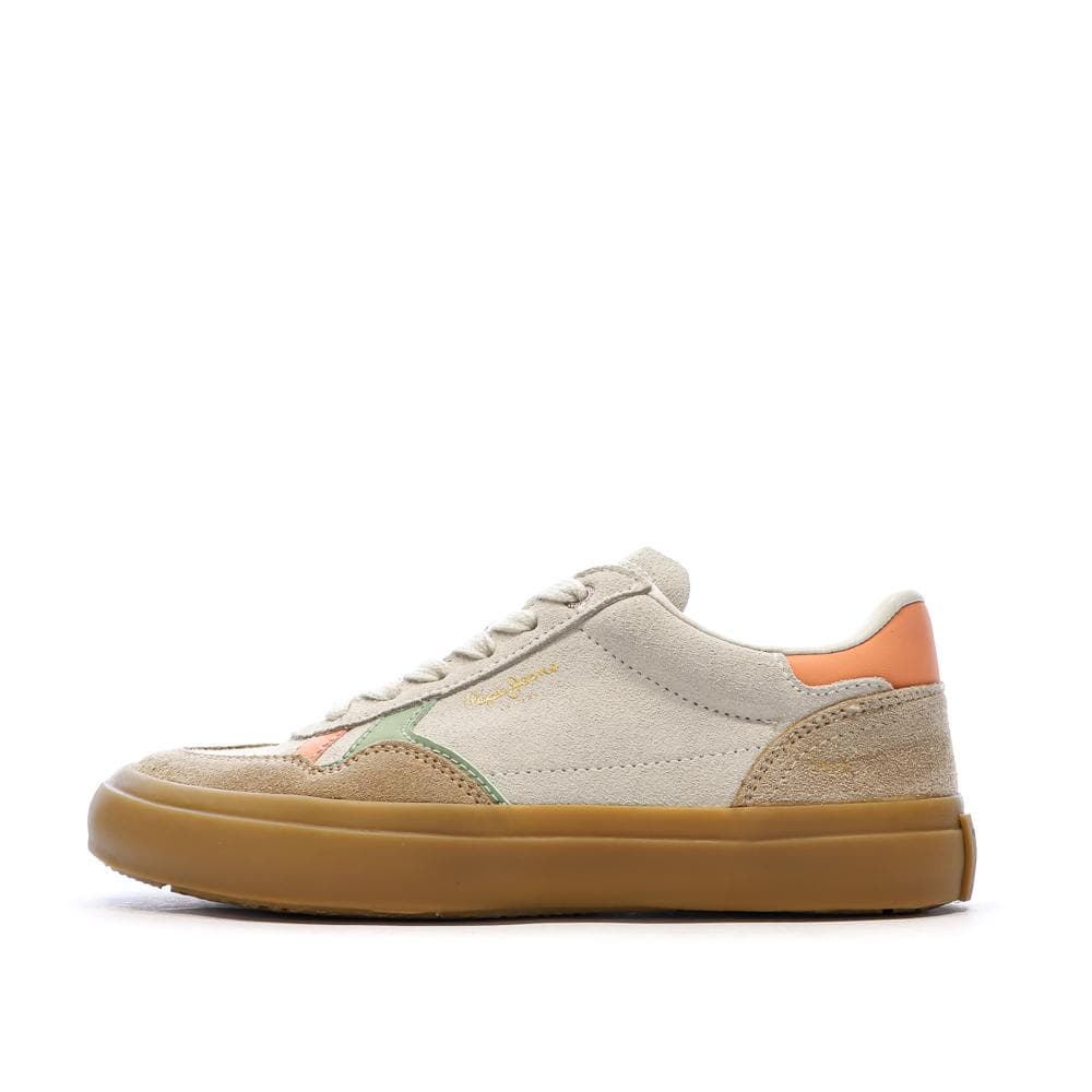 Baskets Beige/Rose Femme Pepe Jeans Travis 1