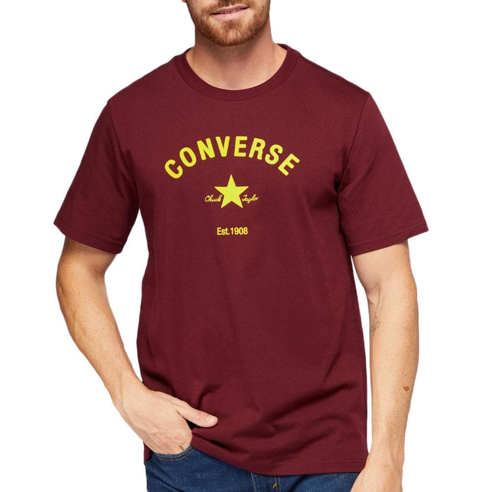 T-Shirt Bordeaux Homme Converse Deep 1