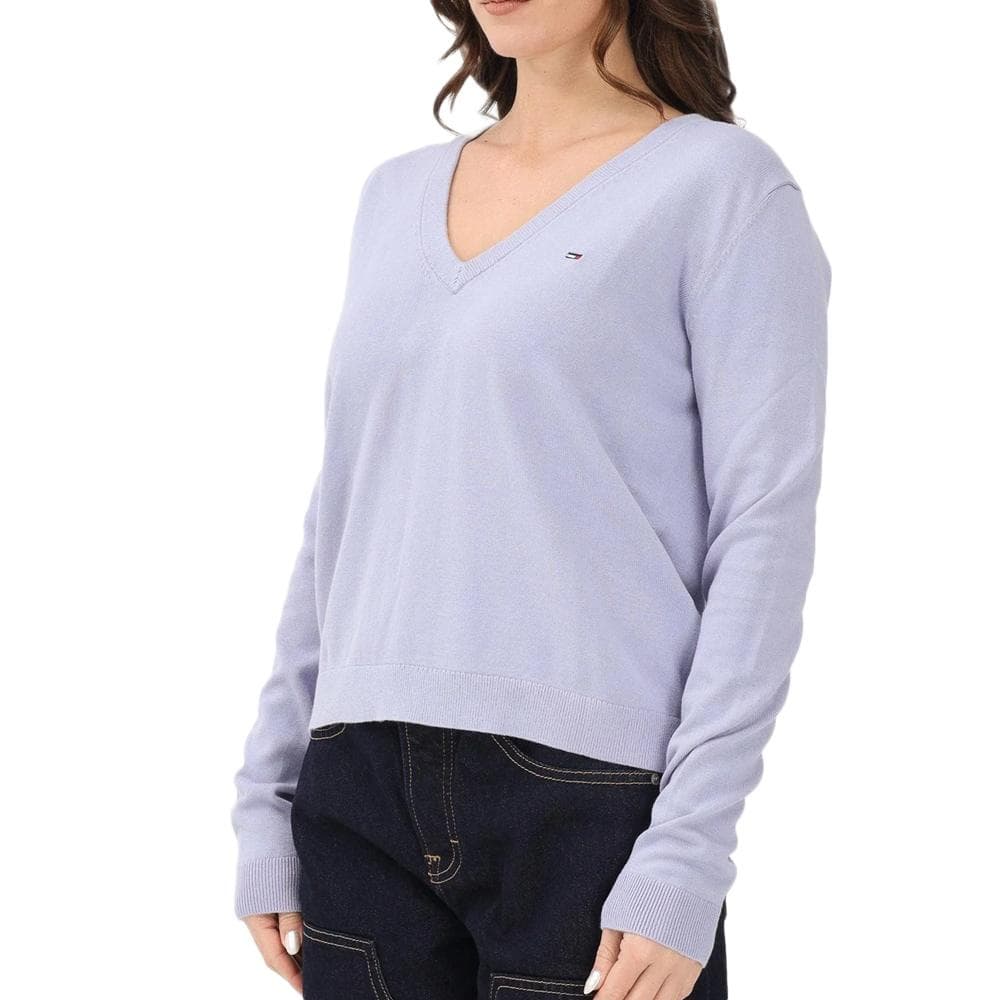 Pull Bleu Femme Tommy Hilfiger Vneck 1