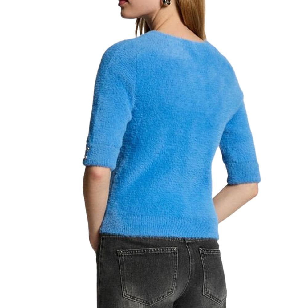Pull Manches Courtes Bleu Femme Morgan MTOM 2