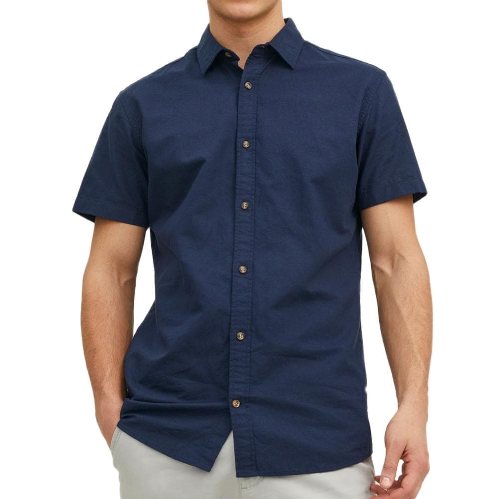 Chemisette Marine Homme Jack & Jones Summer 12254098 1