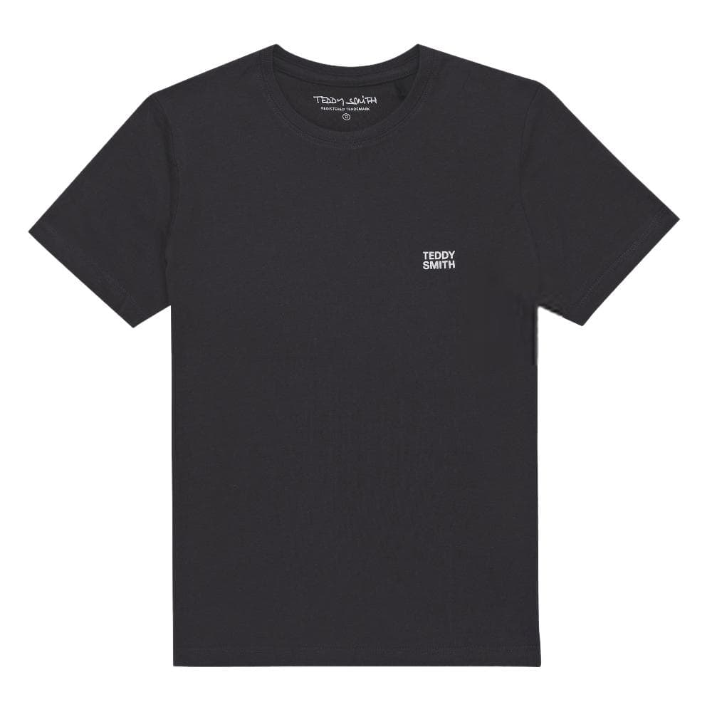 T-shirt Noir Chiné Garçon Teddy Smith 61007414D 1