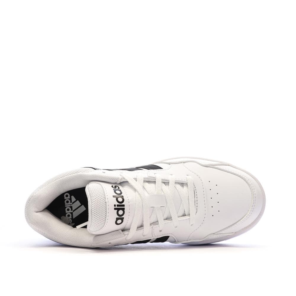 Baskets Blanches/Noires Femme Adidas Hoops 3.0 4