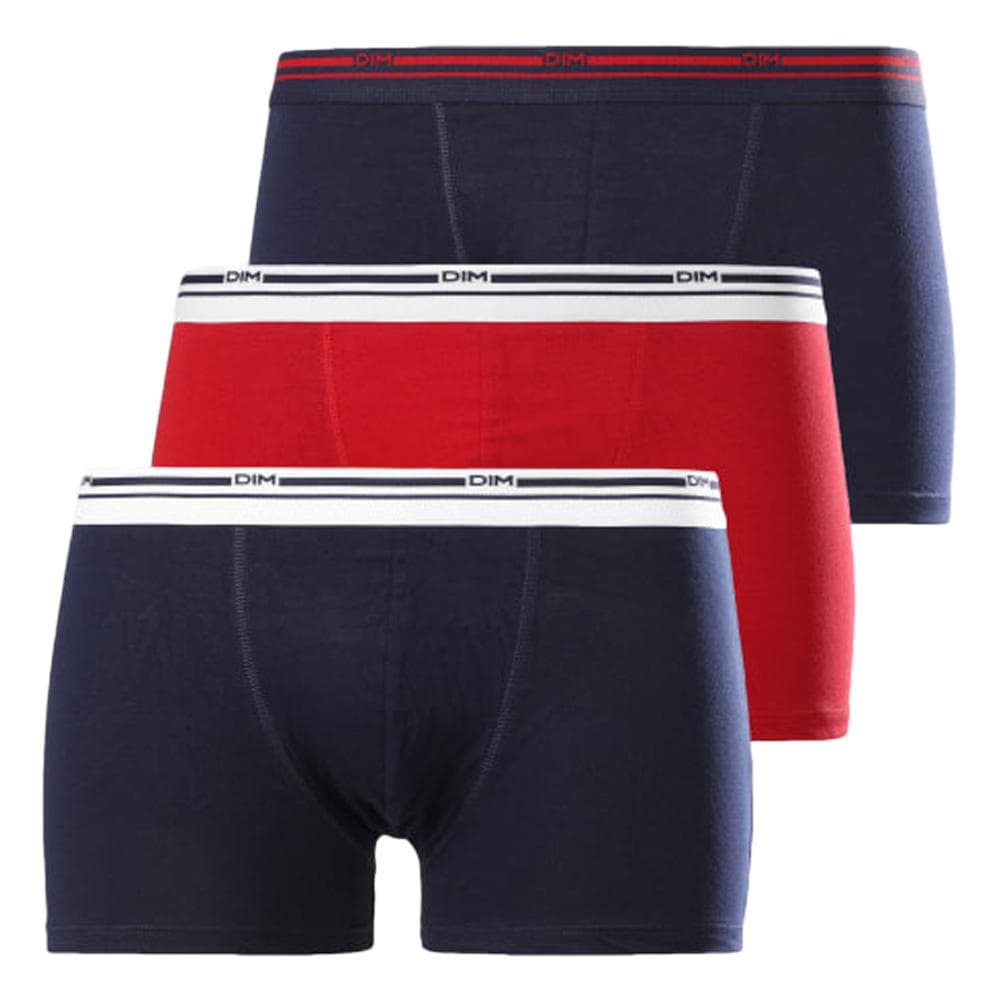 X3 Boxers Marine/Rouge Homme Dim Classic Colors 1