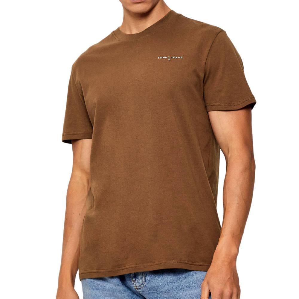 T-shirt Marron Homme Tommy Hilfiger Tjm Slim 1