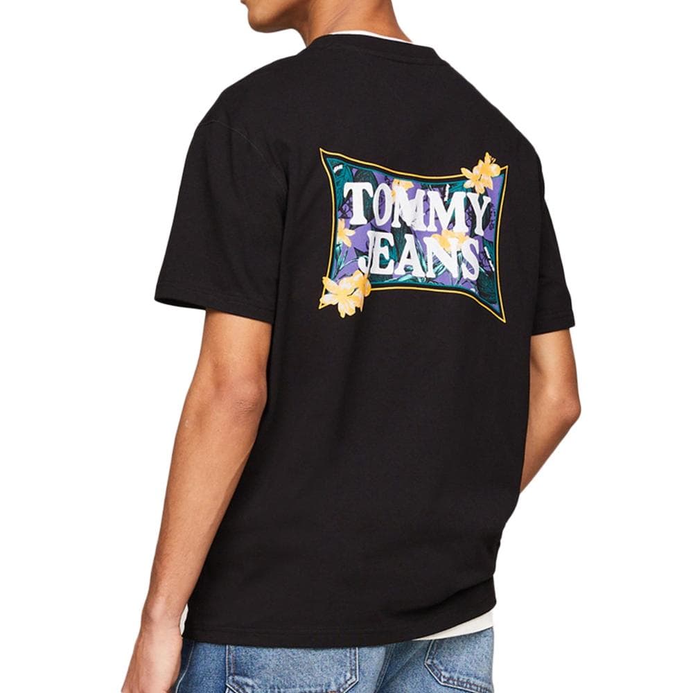 T-shirt Noir Homme Tommy Hilfiger Flower Power 2