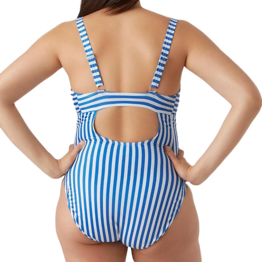Maillot de bain de Grossesse Blanc/Bleu Femme Mamalicious Zaga 2
