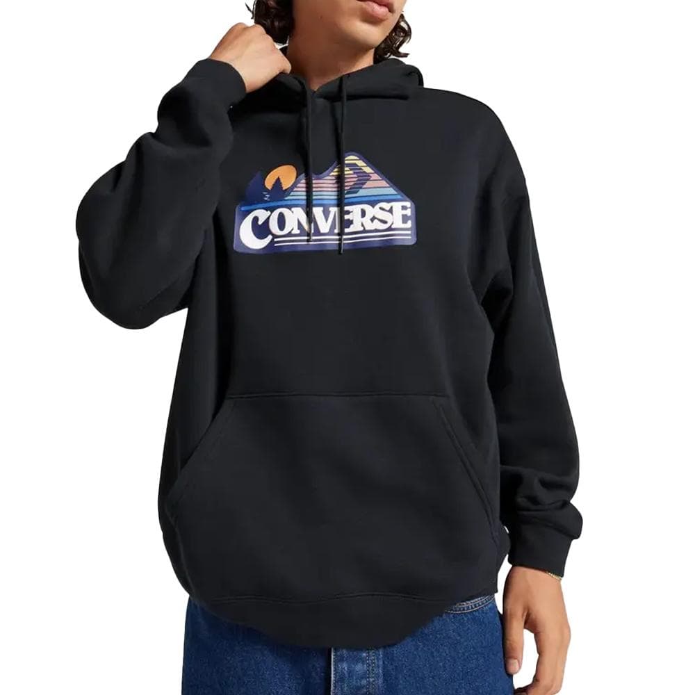 Sweat à Capuche Marine Homme Converse Elevated Logo Graphic 1