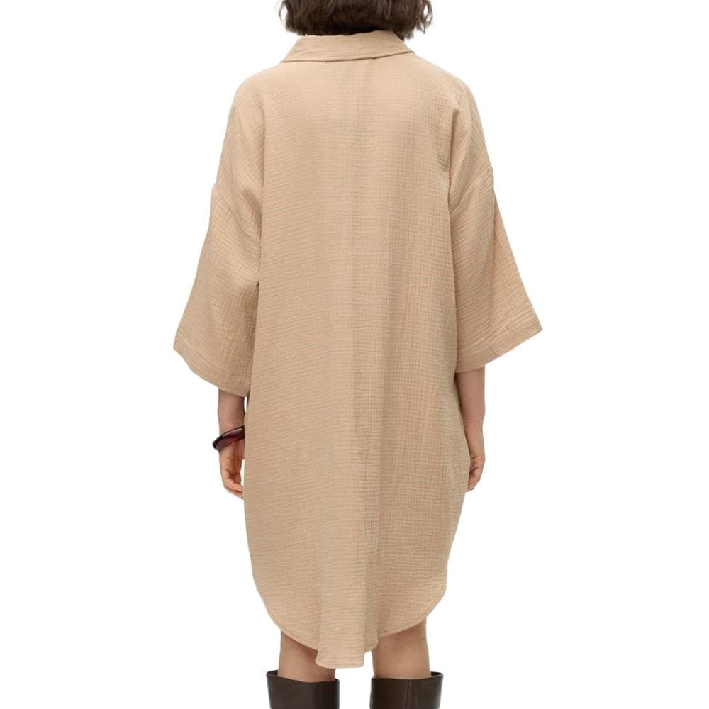 Robe Chemise Beige Femme Vero Moda Natali 2