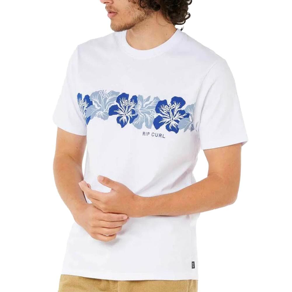 T-Shirt Blanc Homme Rip Curl Hibiscus 1