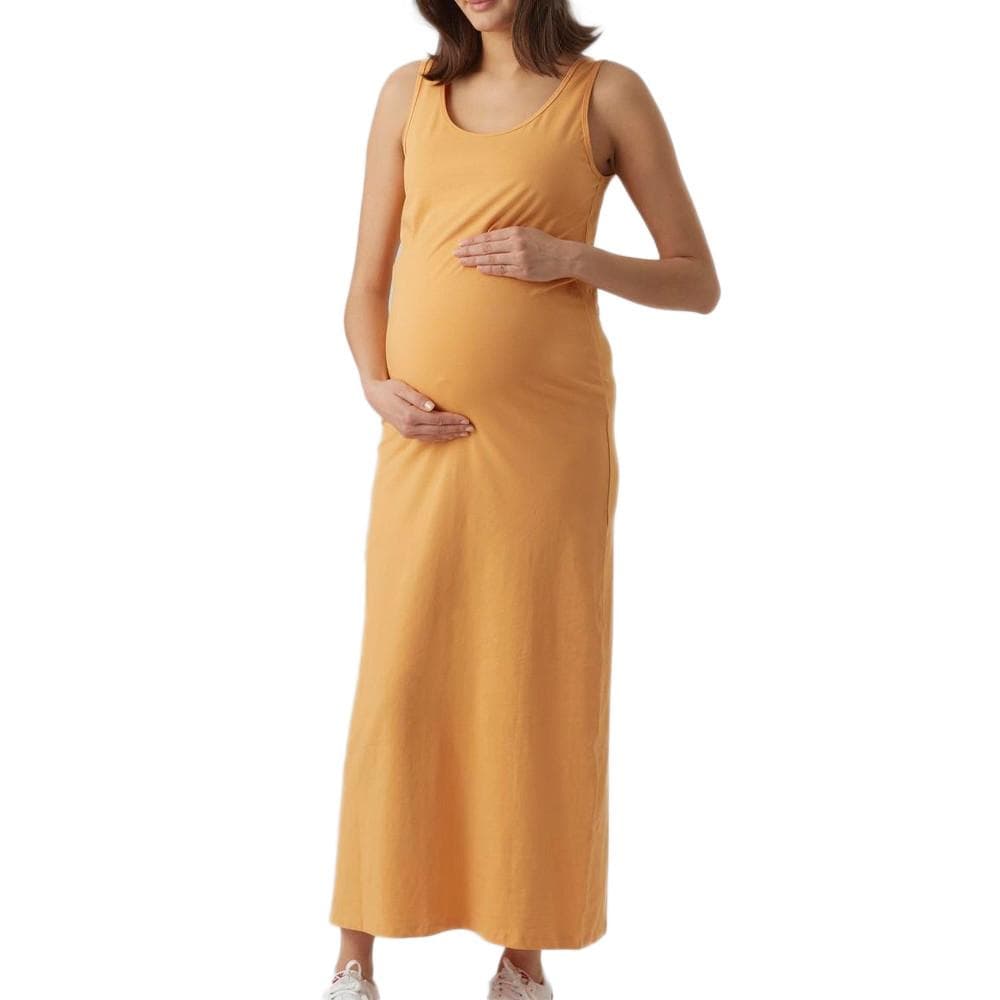 Robe Longue Orange Femme Mamalicious lmia 1