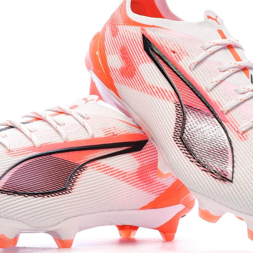 Chaussures de football Blanches/Oranges Homme Puma Ultra 5 Ultimate 7