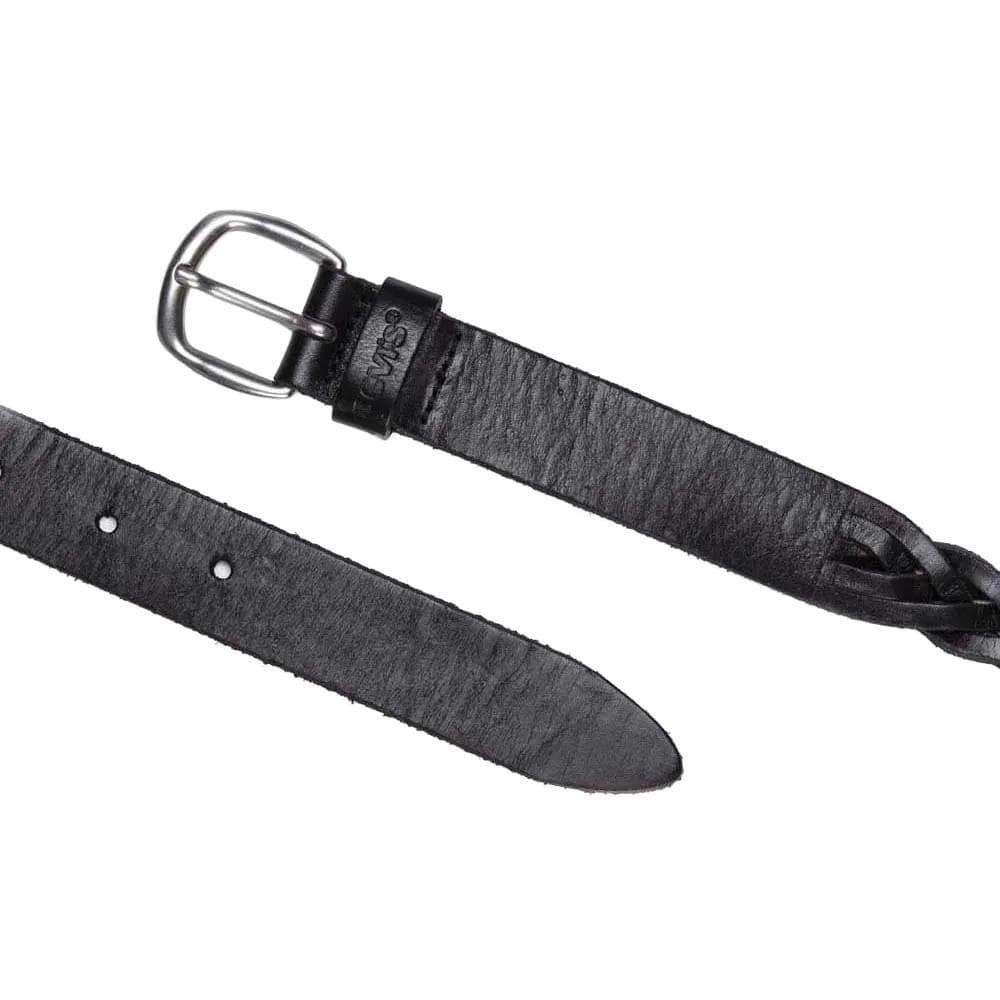 Ceinture Cuir Noir Femme Levi's Braid - T 2