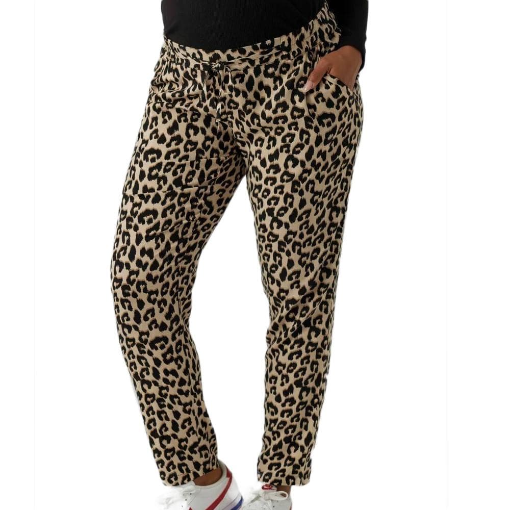 Pantalon Beige à Imprimés Femme Vero Moda Easy Nw Loose 1