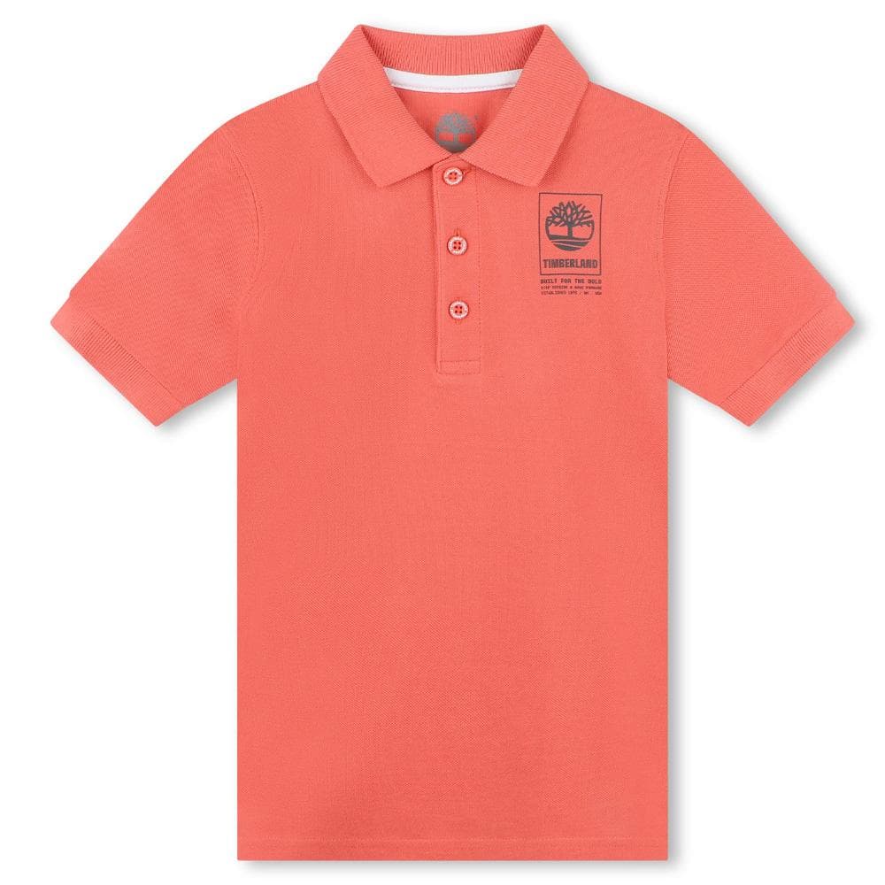 Polo Terracotta Garçon Enfant Timberland T60061 1