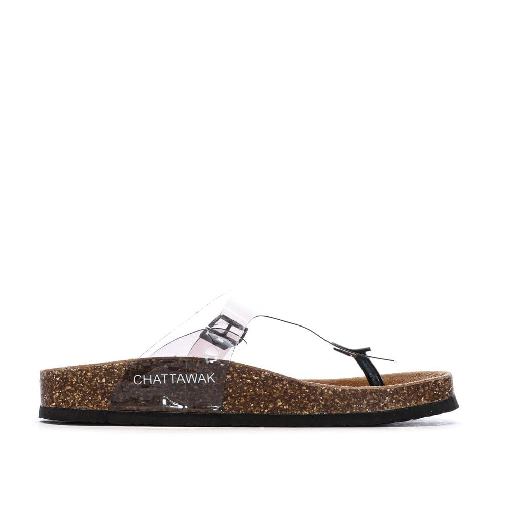 Sandales Transparente/Noir Femme Chattawak Summer 2